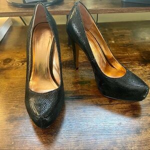 BCBGeneration Black Platform Heels - Size 8